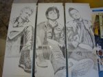 Green Day – Kerry Harris Triptych&nbsp;sketches